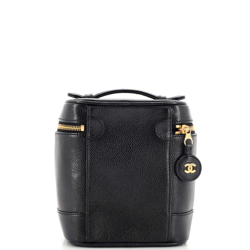 Vintage Timeless Cosmetic Case Caviar Tall
