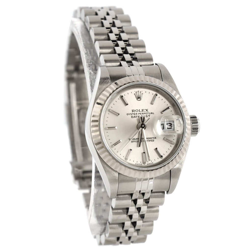 Oyster Perpetual Datejust Automatic Watch Stainless Steel and White Gold 26