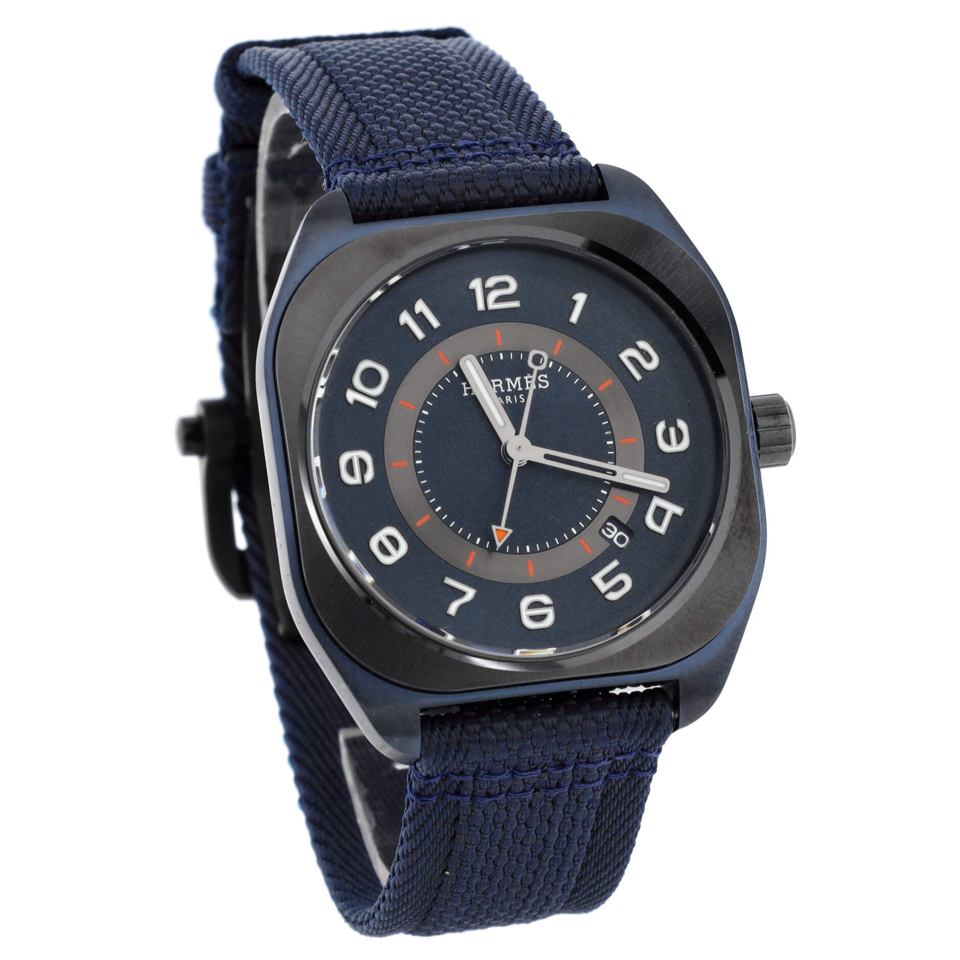 H08 Automatic Watch DLC Titanium and Nylon 39