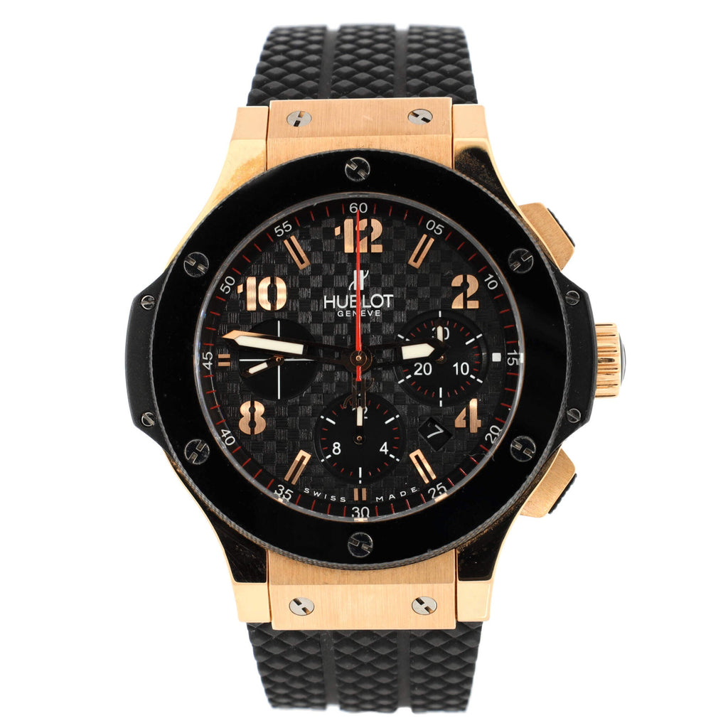 Big Bang Original Chronograph Automatic Watch Ceramic and Rose Gold and Rubber 44