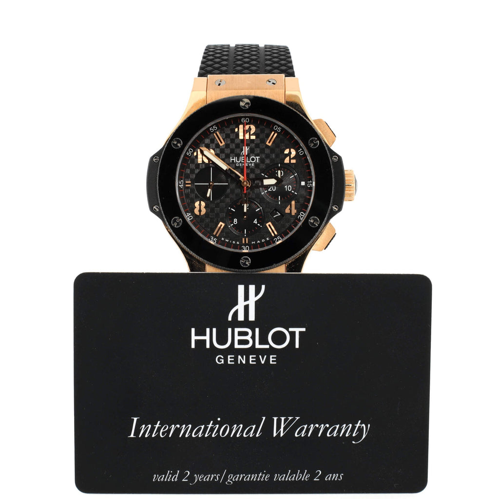 Big Bang Original Chronograph Automatic Watch Ceramic and Rose Gold and Rubber 44