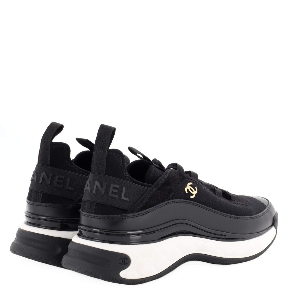 Women's CC Cap Toe Logo Sneakers Suede and Mixed Fibers