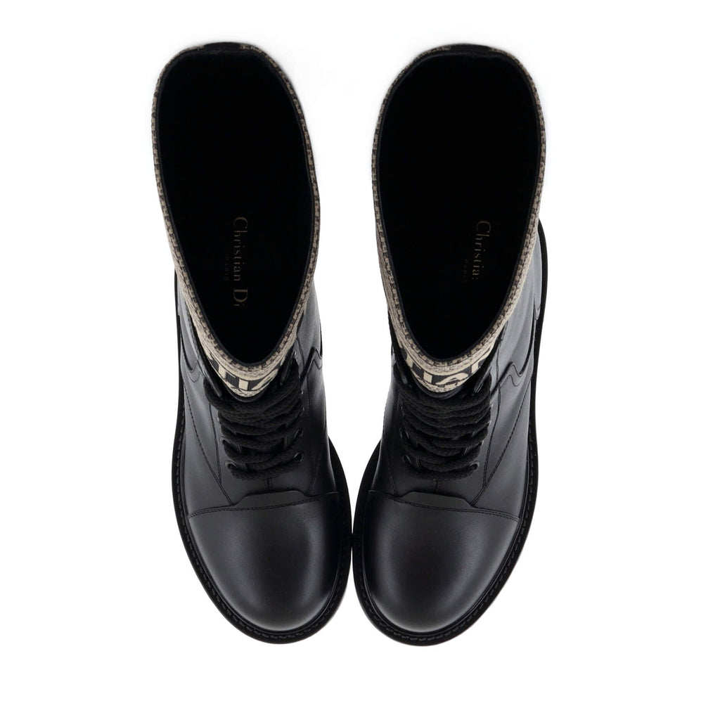 Women's D-Major Ankle Boot Technical Fabric with Leather and Rubber
