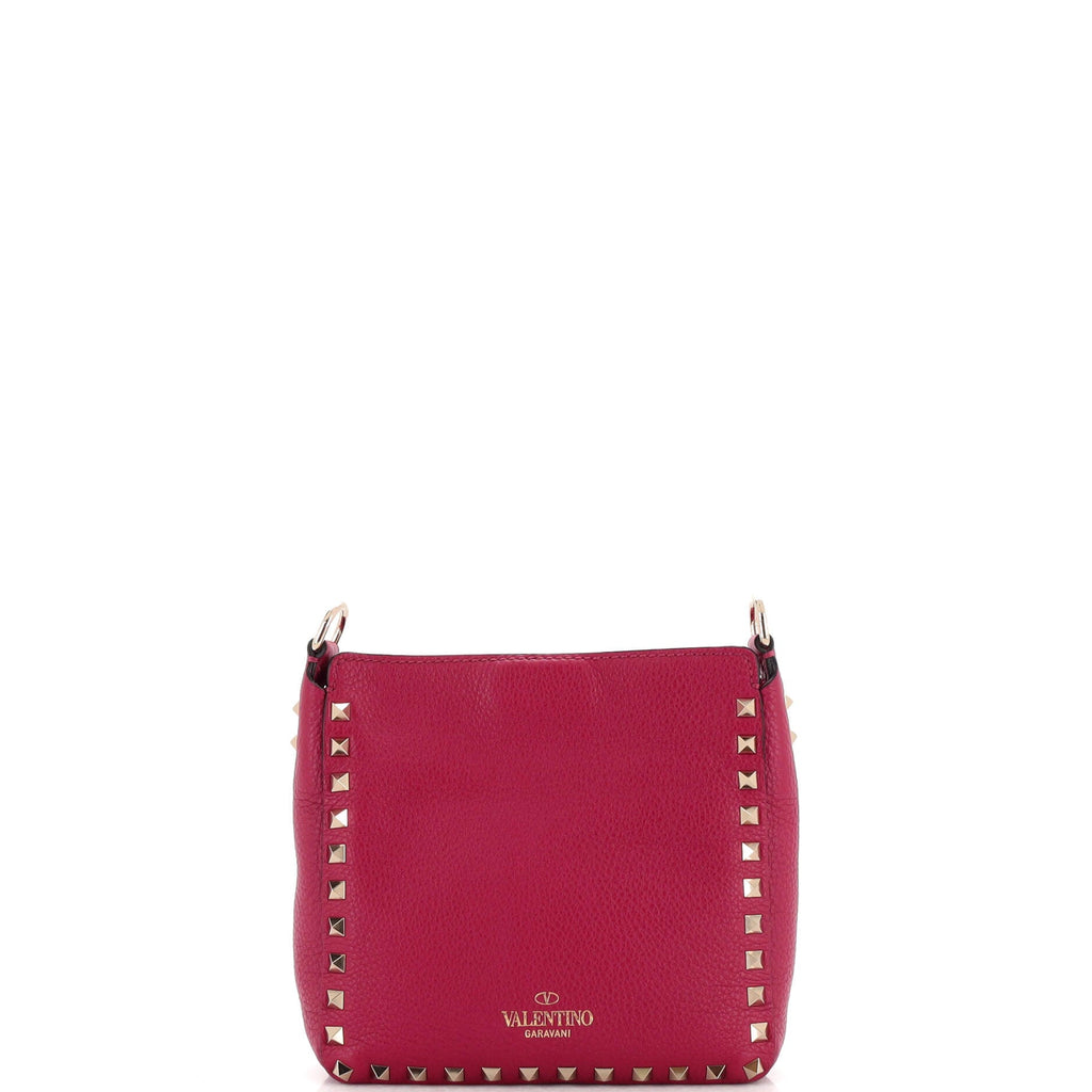 Rockstud Flip Lock Messenger Bag Leather Mini