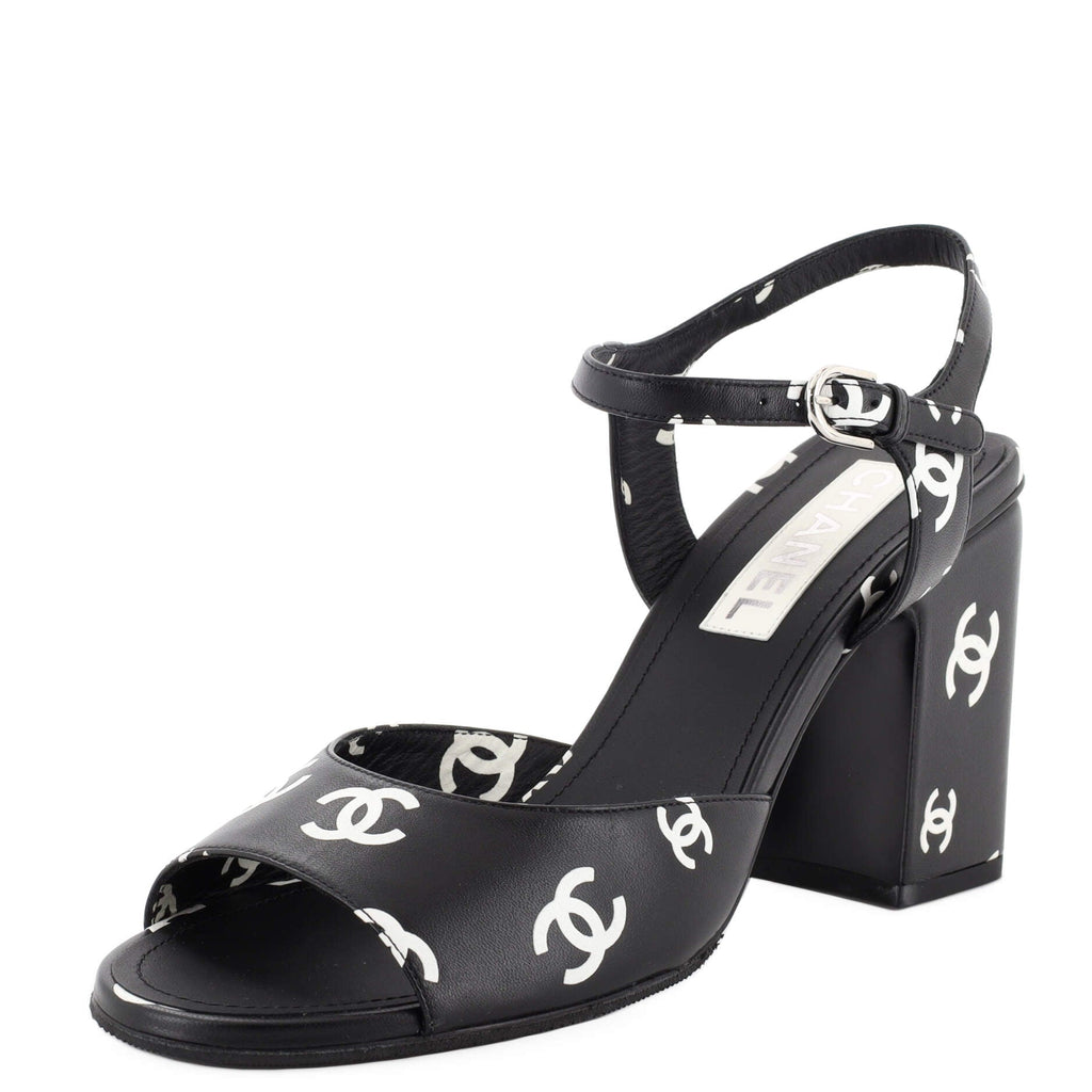 Women's Coco Beach Heeled Sandals Printed Leather