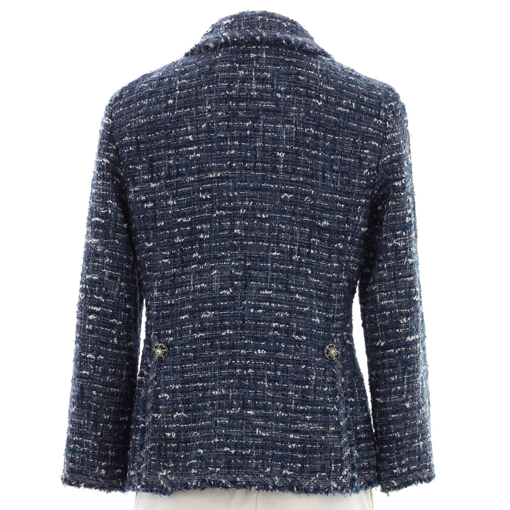 Women's Button Up Blazer Tweed