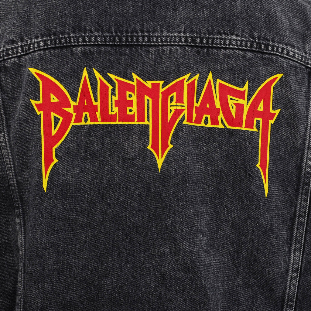 Men's Logo Oversized Jacket Denim