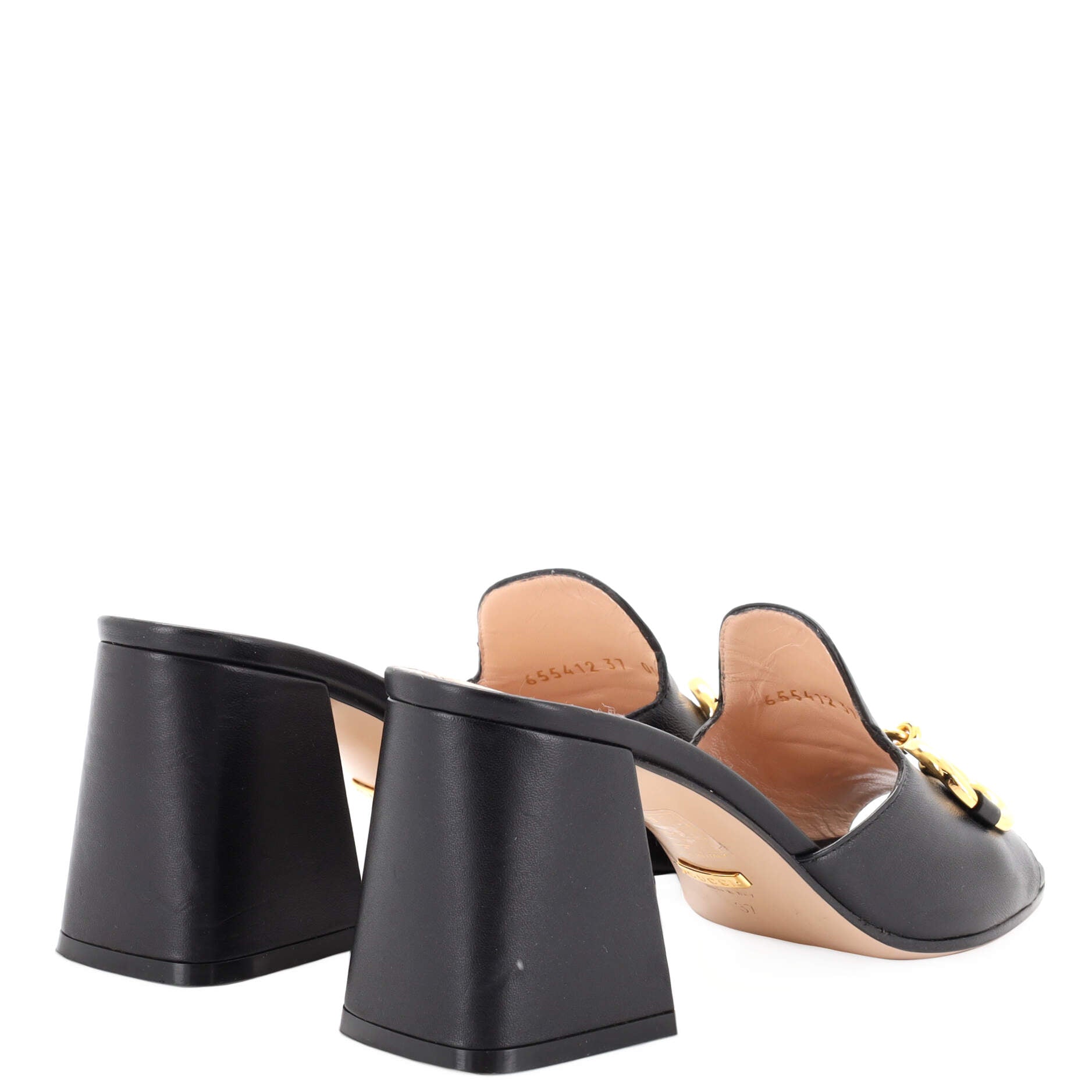Women's Horsebit Block Heel Sandals Leather