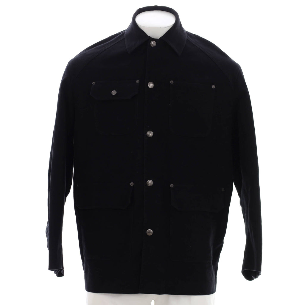 x Undercover Men's Four Pocket Button Up Jacket Printed Cotton