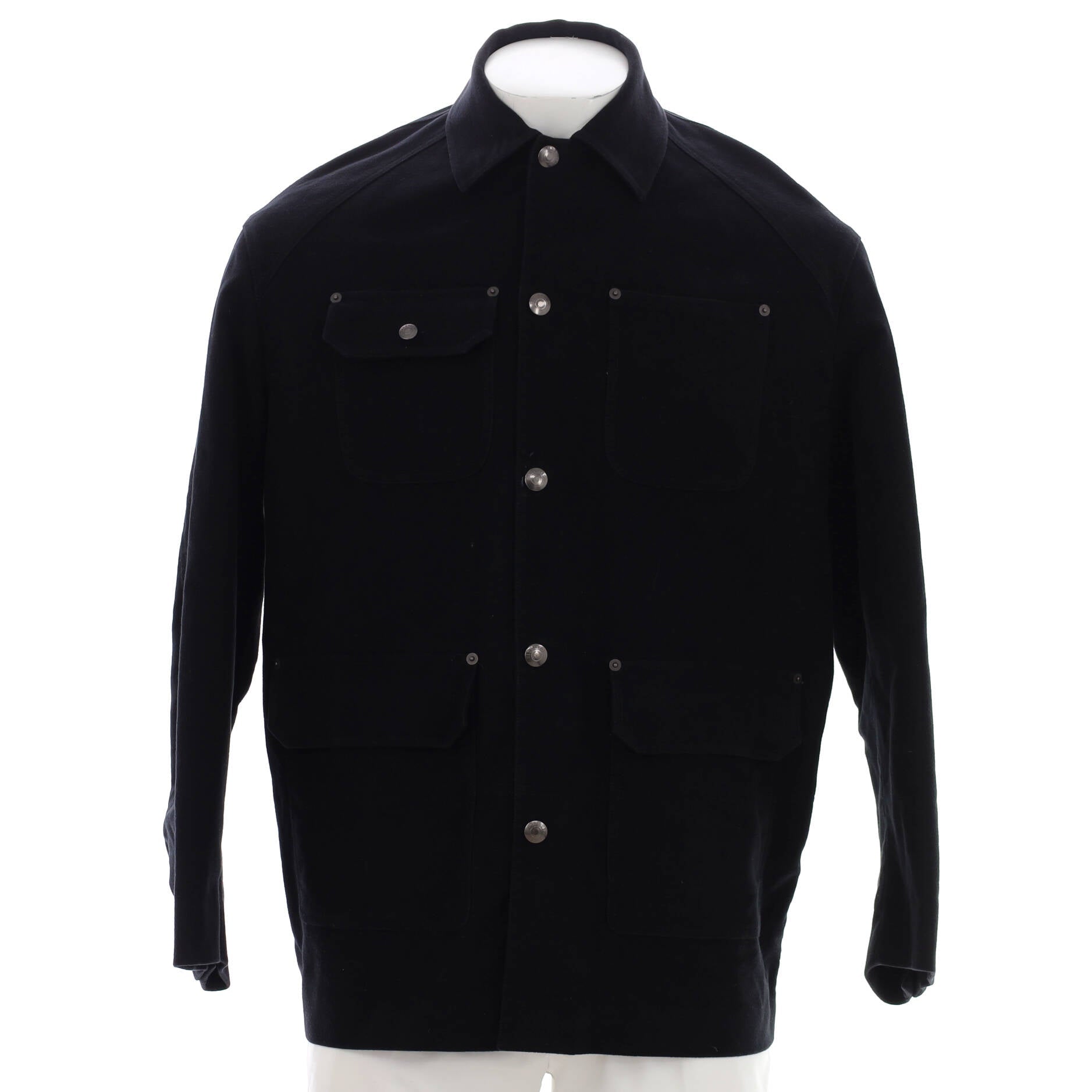 x Undercover Men's Four Pocket Button Up Jacket Printed Cotton