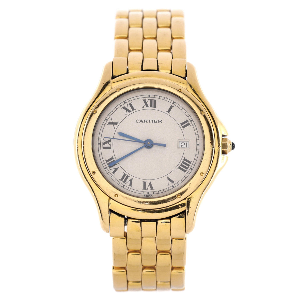 Panthere Cougar Quartz Watch Yellow Gold 32
