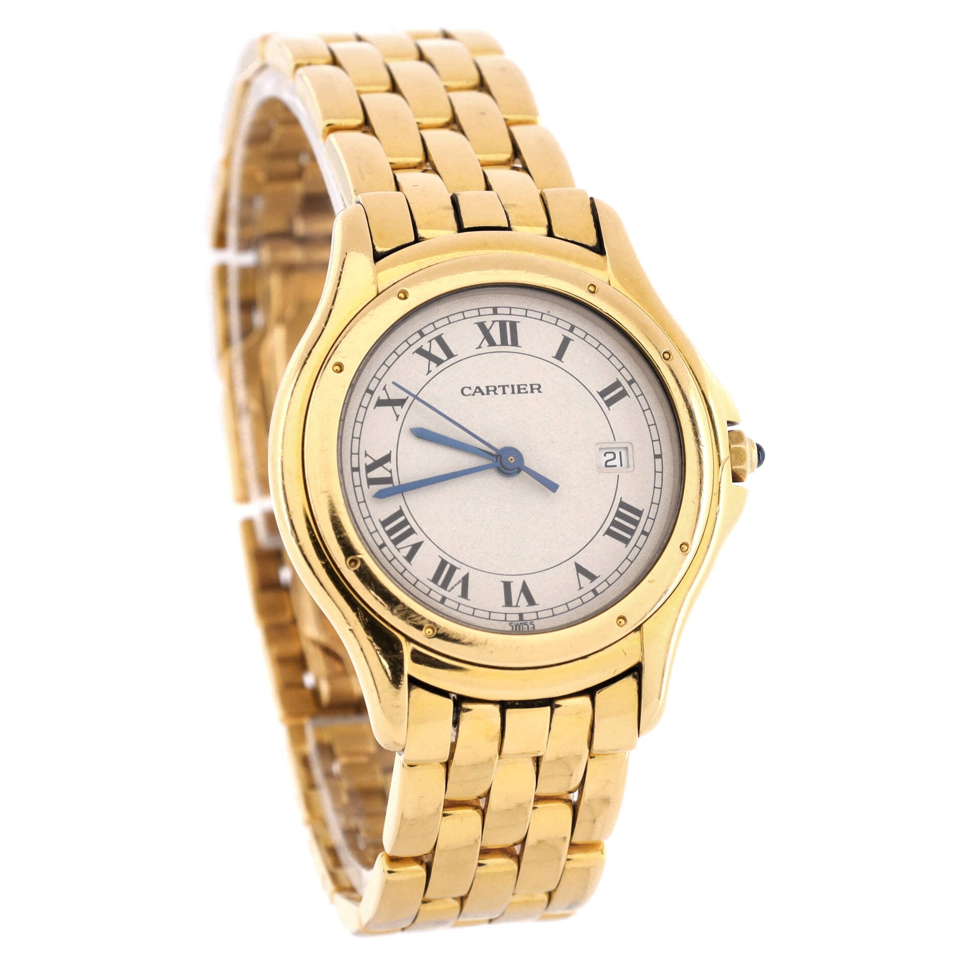 Panthere Cougar Quartz Watch Yellow Gold 32