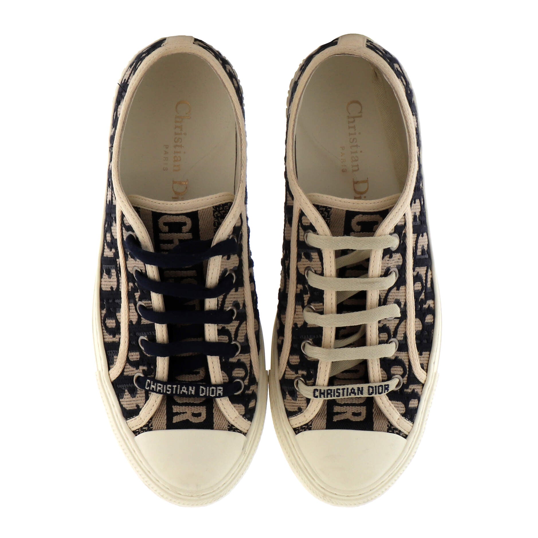 Women's Walk'N'Dior Sneakers Oblique Canvas