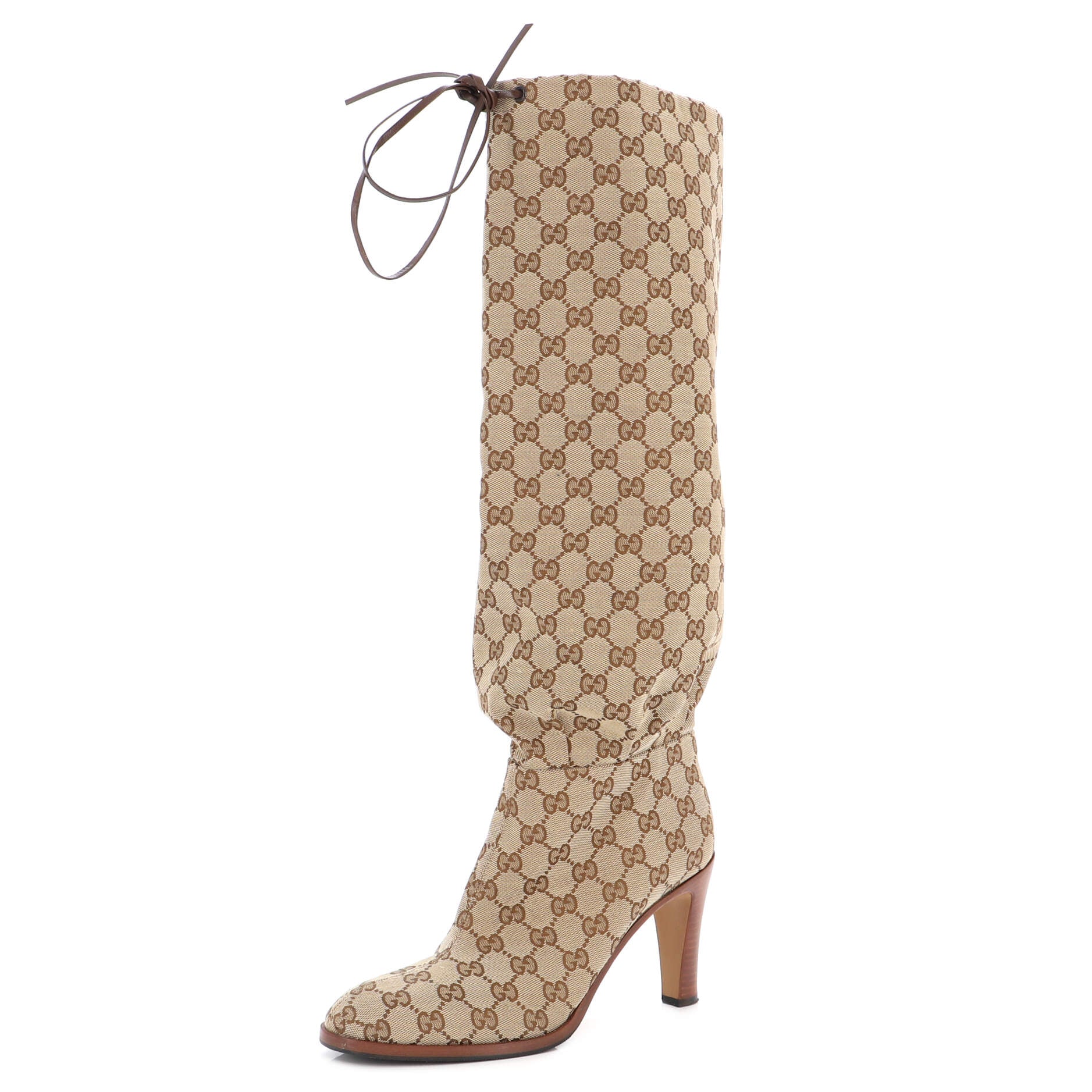 Women's Lisa Knee High Boots GG Canvas