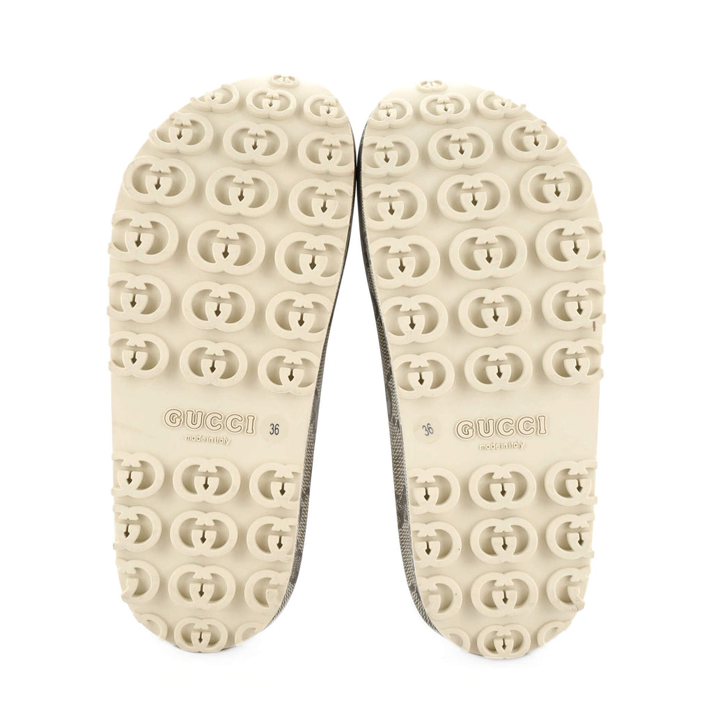 Interlocking G Platform Slide Sandals GG Rubber