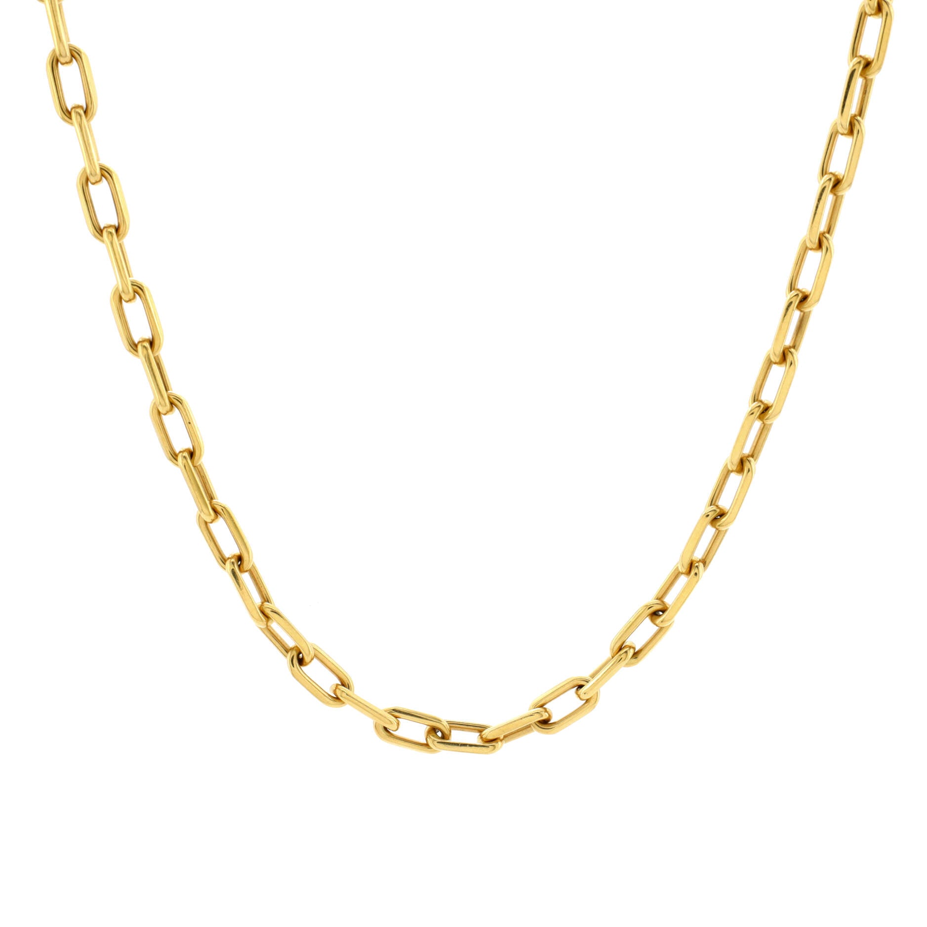 Santos de Cartier Chain Necklace 18K Yellow Gold