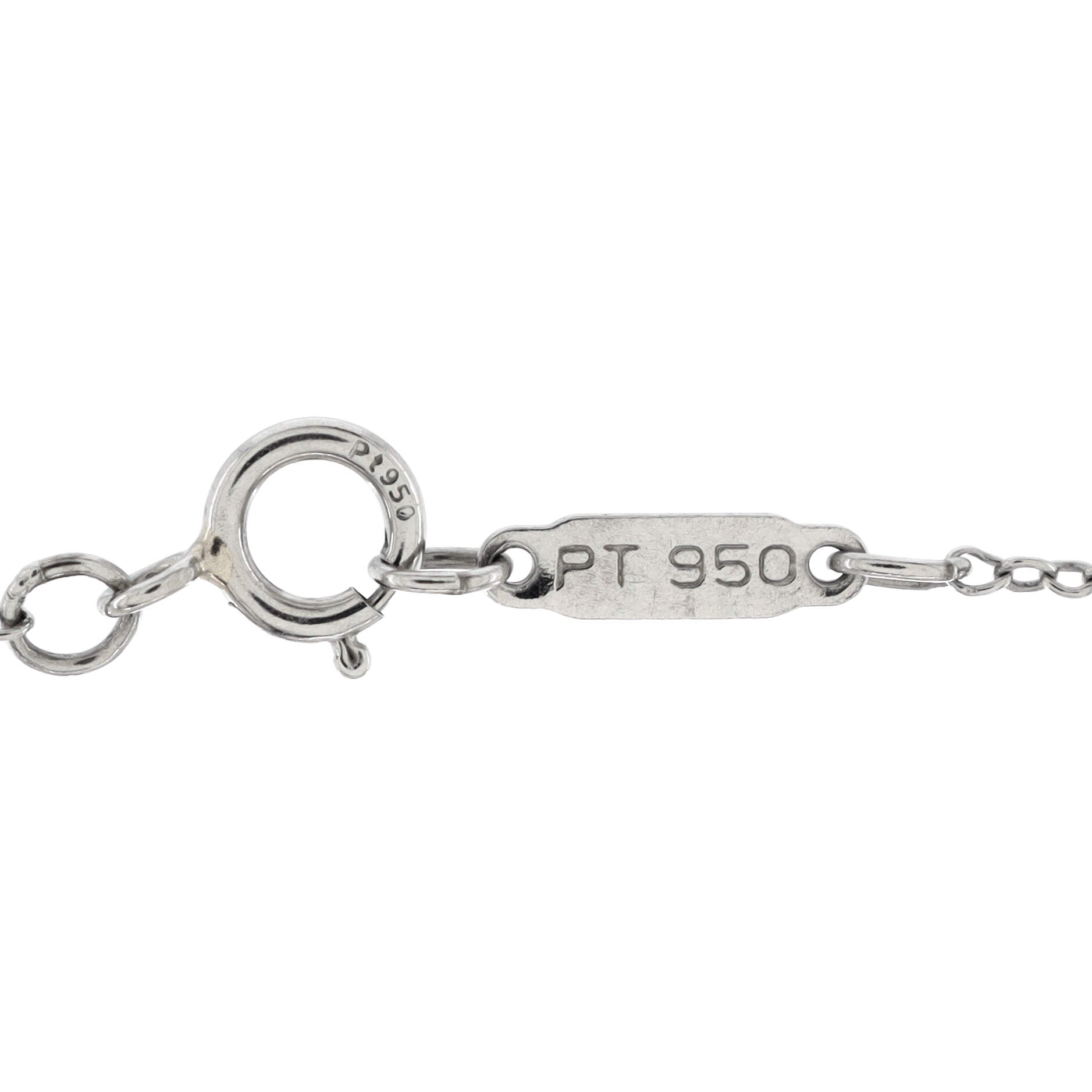 Cross Pendant Necklace Platinum and Diamonds Small