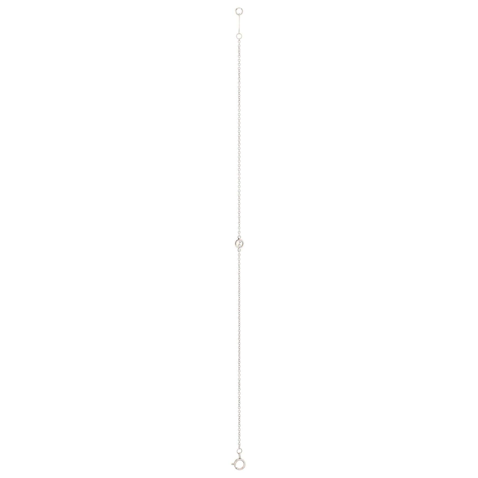 Elsa Peretti Diamonds By The Yard Bracelet Platinum with Diamond .08CT