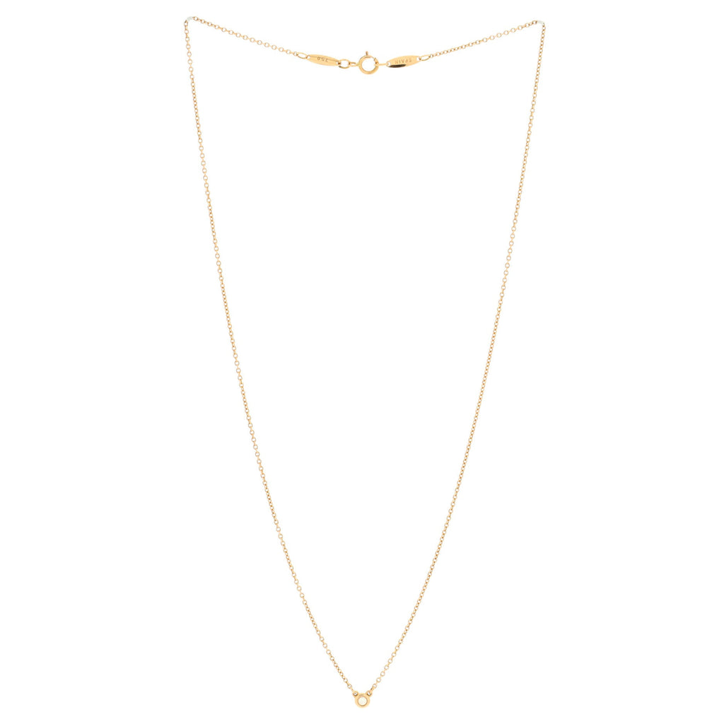 Elsa Peretti Diamonds By The Yard Necklace 18K Rose Gold with Diamond .03CT