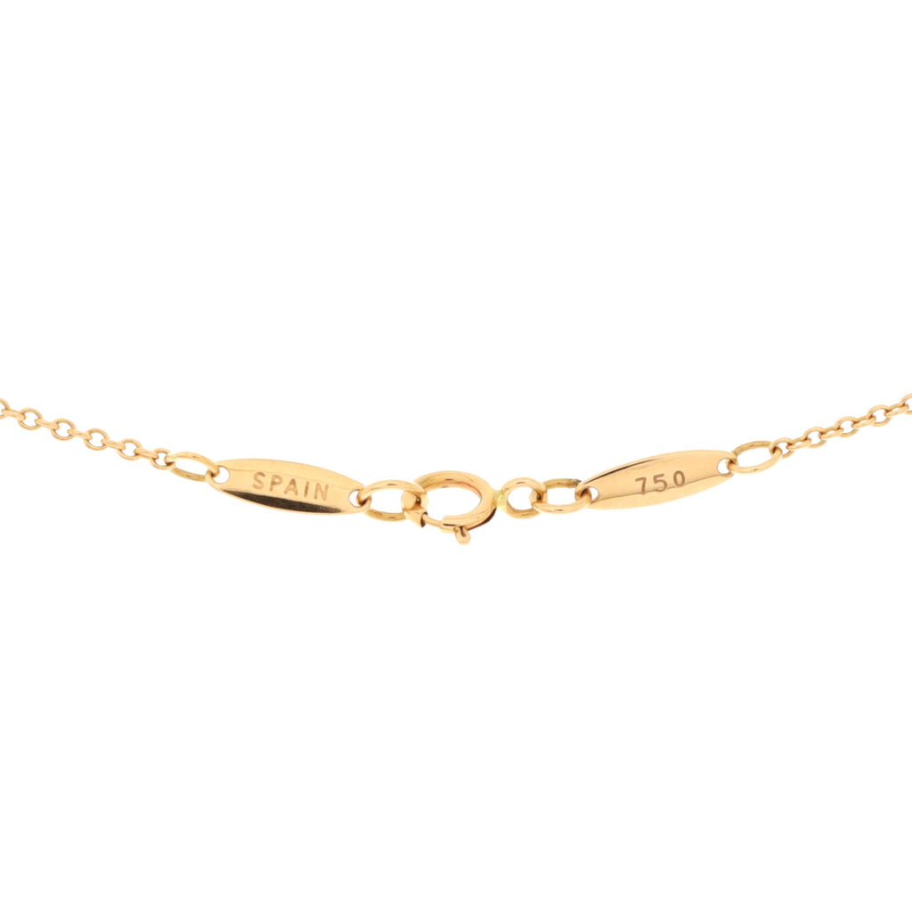 Elsa Peretti Diamonds By The Yard Necklace 18K Rose Gold with Diamond .03CT