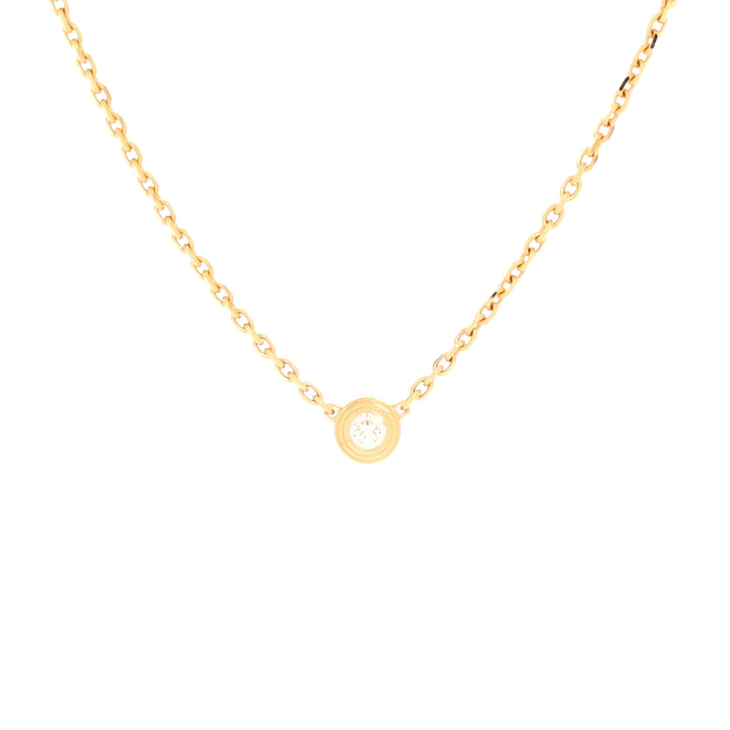 Cartier D'Amour Pendant Necklace 18K Yellow Gold and Diamond XS