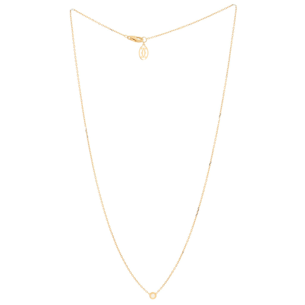 Cartier D'Amour Pendant Necklace 18K Yellow Gold and Diamond XS