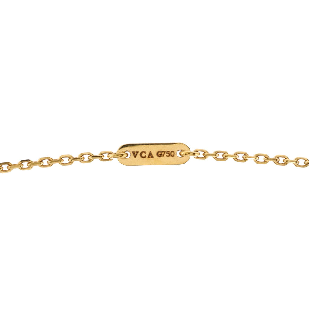 Sweet Alhambra Pendant Necklace 18K Yellow Gold and Mother of Pearl