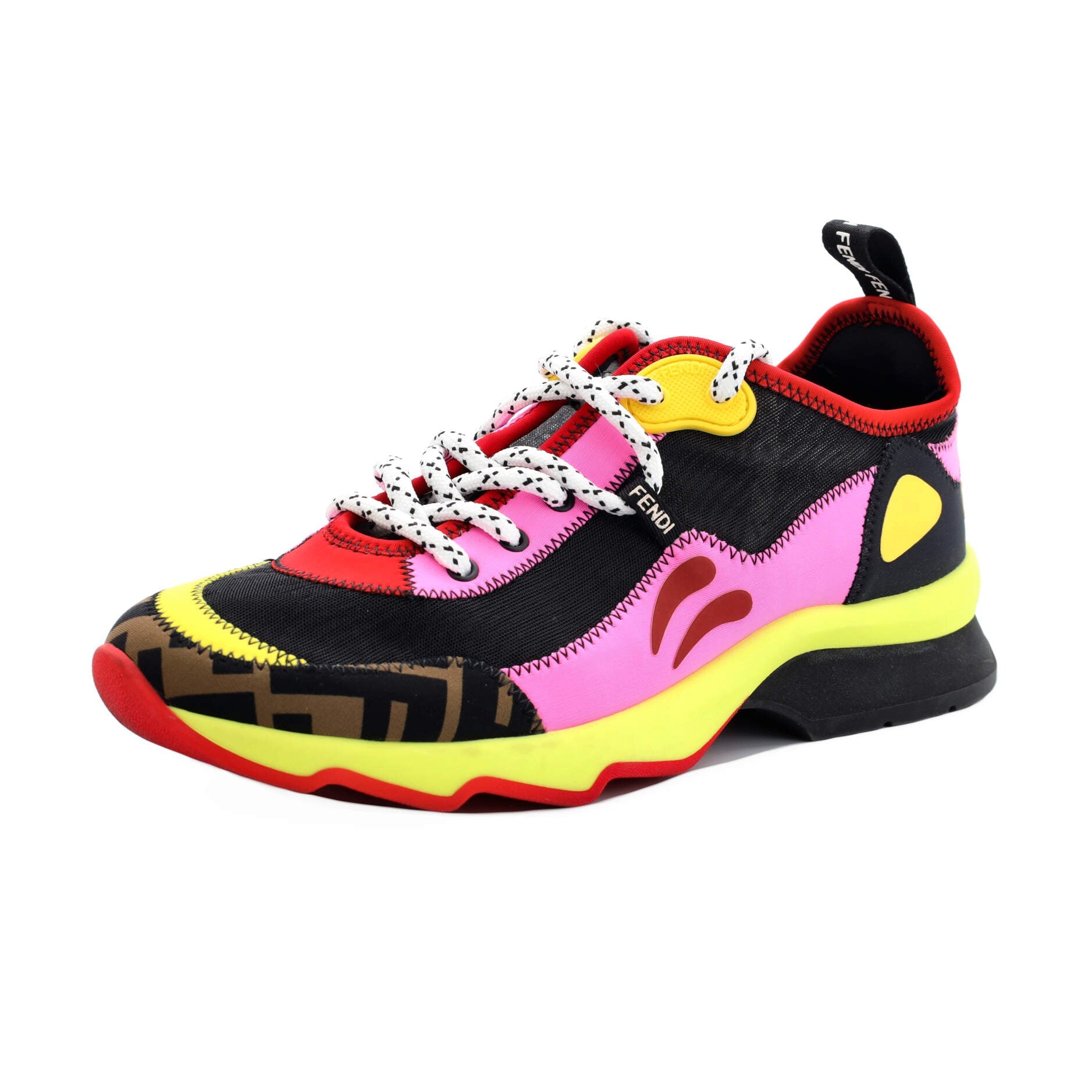 Women's Low-Top FFreedom Sneakers Zucca Fabric, Mesh and Neoprene