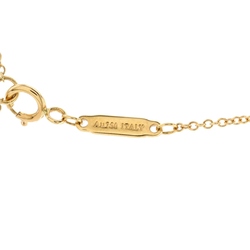 T Smile Pendant Necklace 18K Yellow Gold Mini