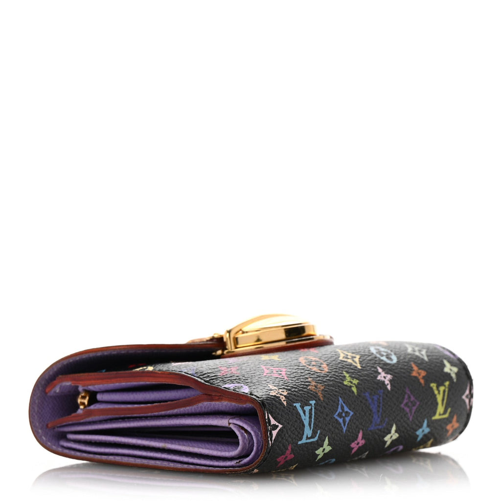 Monogram Multicolor Joey Wallet Black Violet