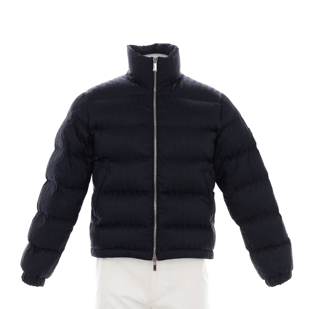 Men's Oblique Puffer Jacket Quilted Polyamide with Down
