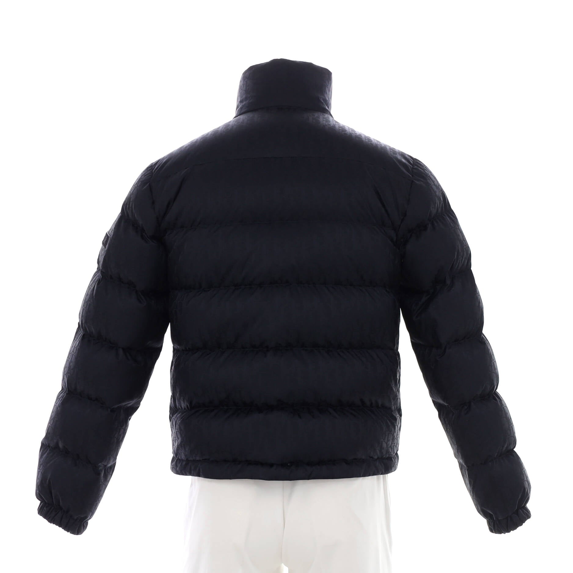 Men's Oblique Puffer Jacket Quilted Polyamide with Down