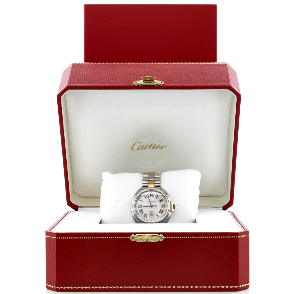 Cle de Cartier Automatic Watch Stainless Steel and Rose Gold 31