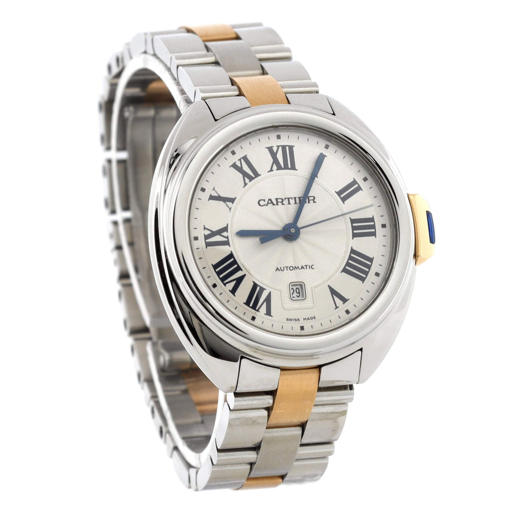 Cle de Cartier Automatic Watch Stainless Steel and Rose Gold 31