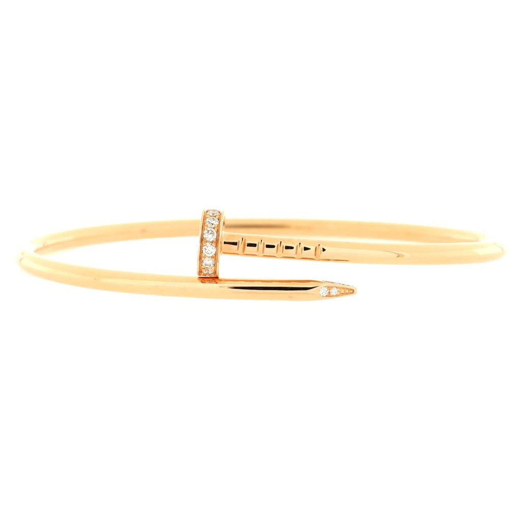 Juste un Clou Bracelet 18K Rose Gold with Diamonds Small