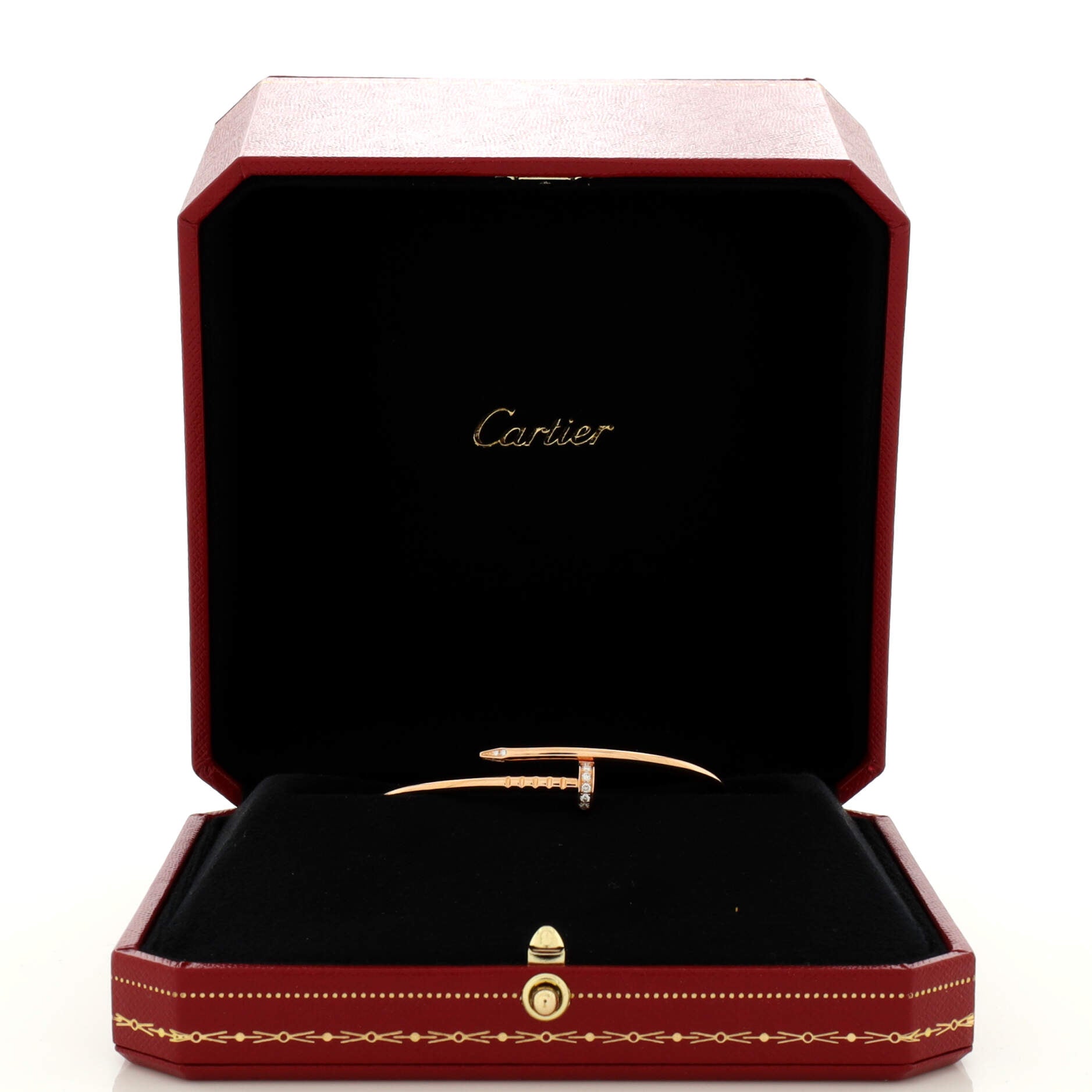 Juste un Clou Bracelet 18K Rose Gold with Diamonds Small