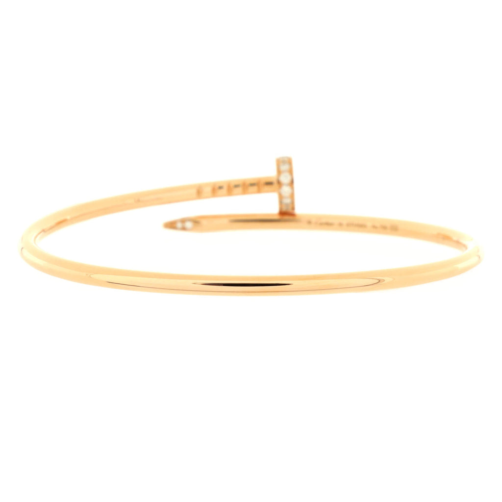 Juste un Clou Bracelet 18K Rose Gold with Diamonds Small