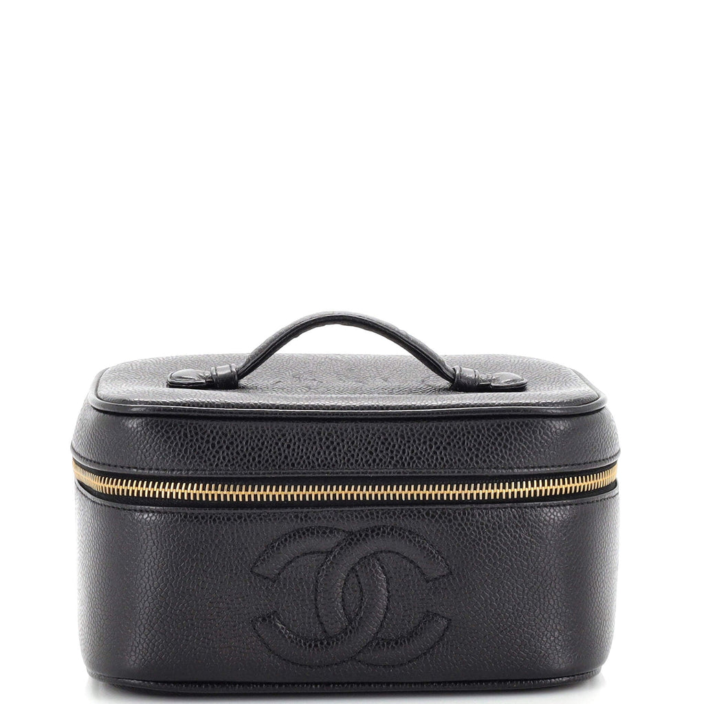 Vintage Timeless Cosmetic Case Caviar Medium