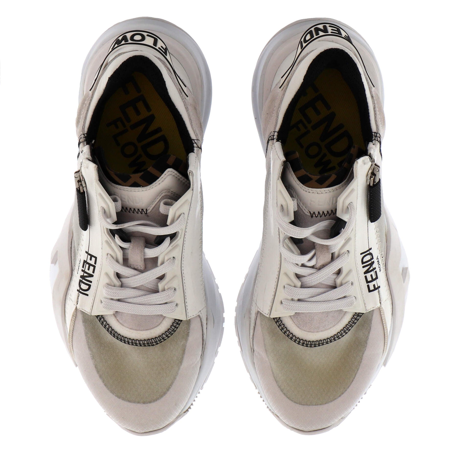 Women's Flow Low-Top Sneakers Mixed Materials