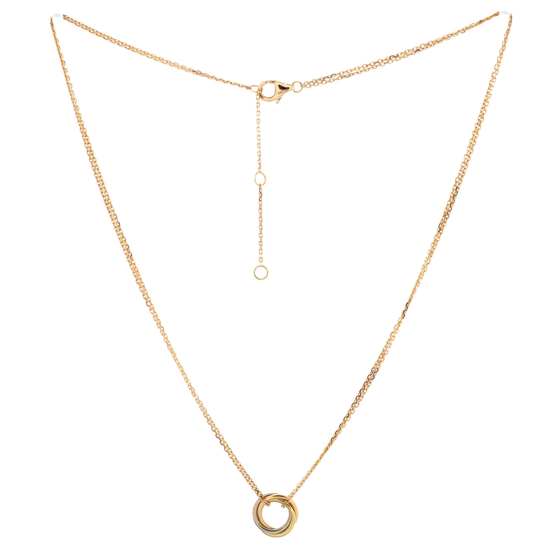 Trinity Choker Necklace 18K Tricolor Gold