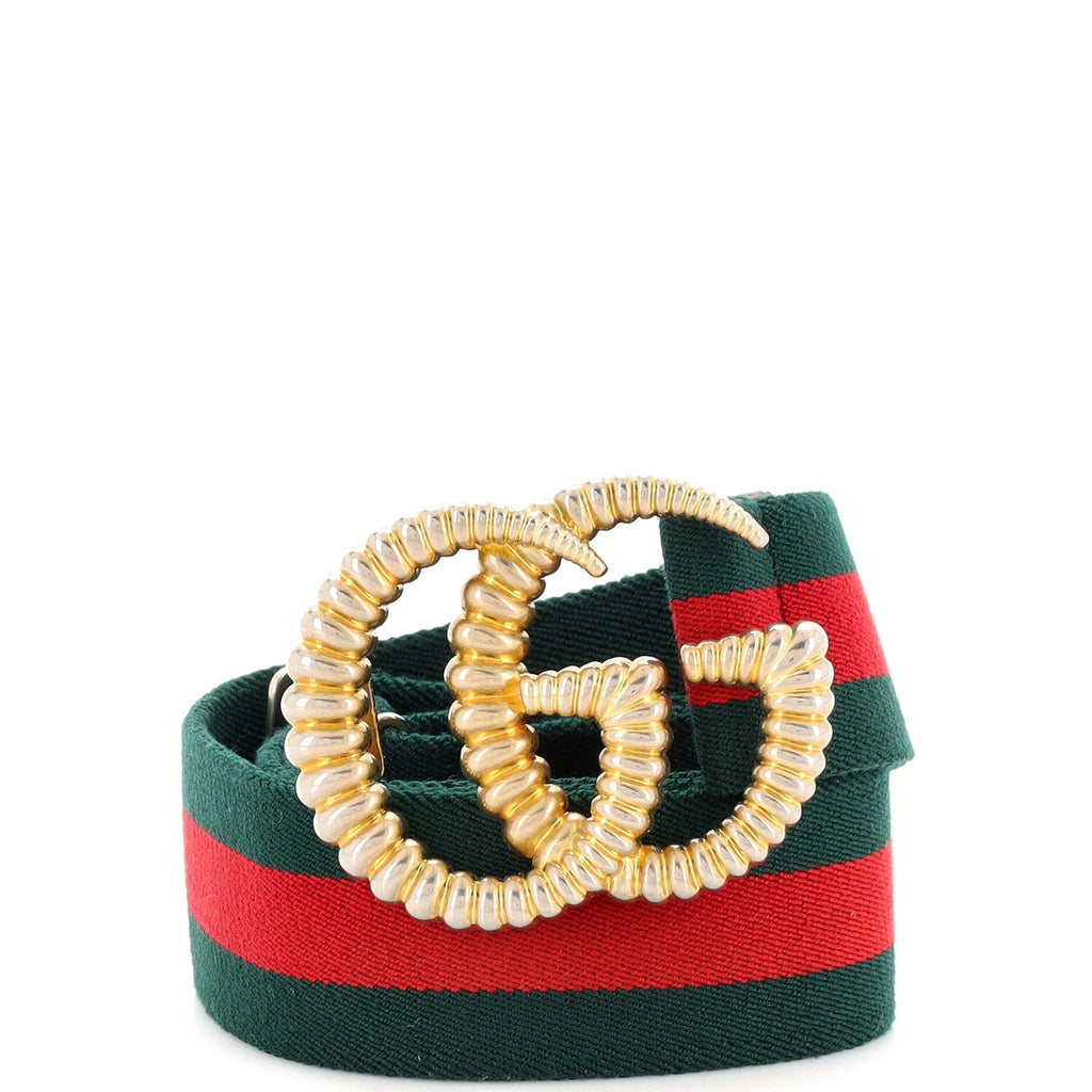 GG Torchon Web Belt Canvas Wide 95