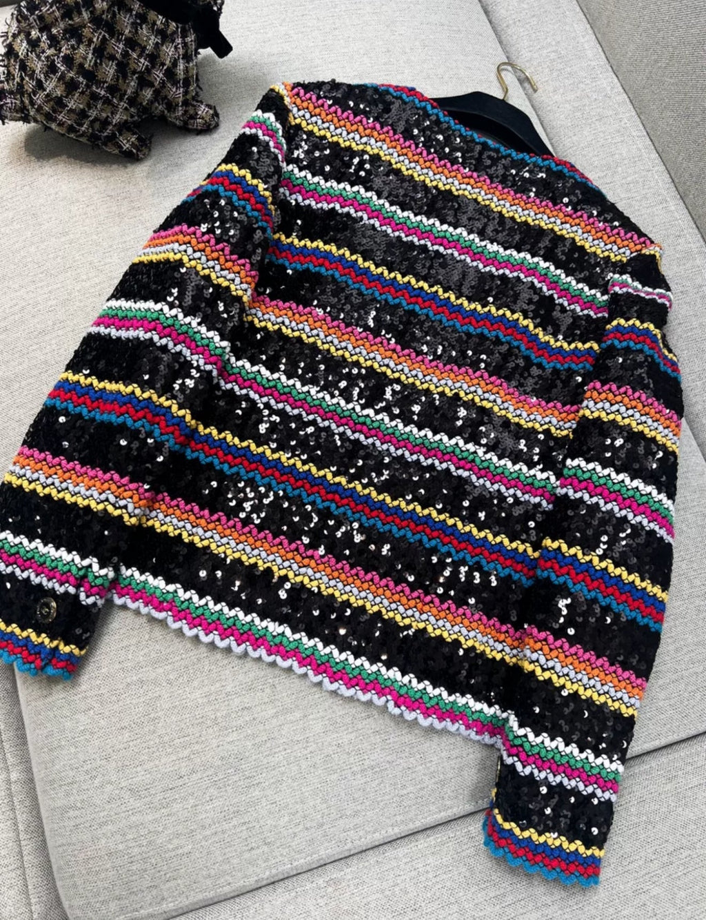 Chanel 22S Black & Multicolor Jacket