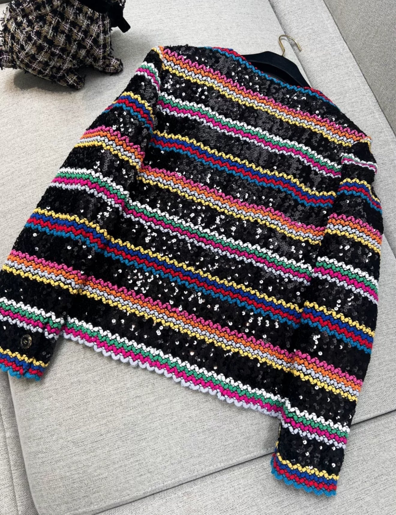 Chanel 22S Black & Multicolor Jacket
