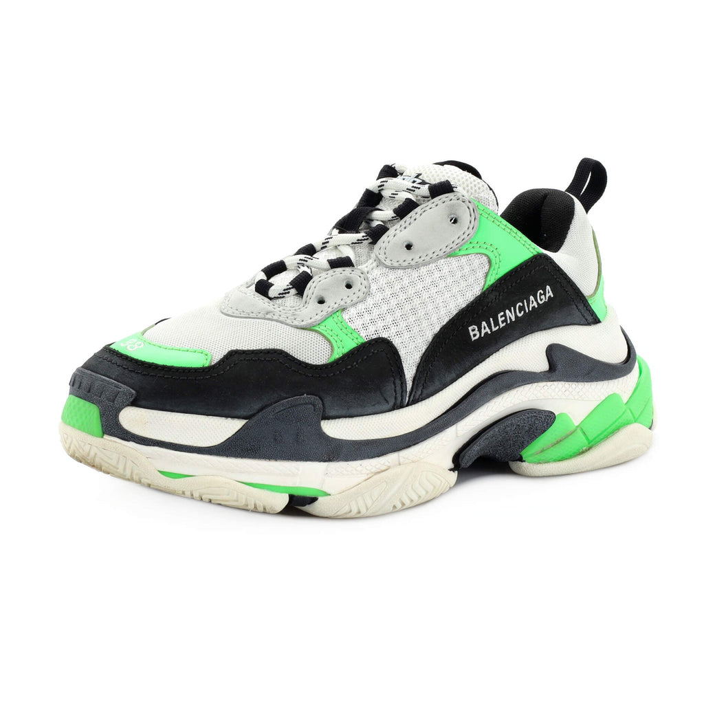 Women's Triple S Sneakers Fabric and Mesh with Faux Leather