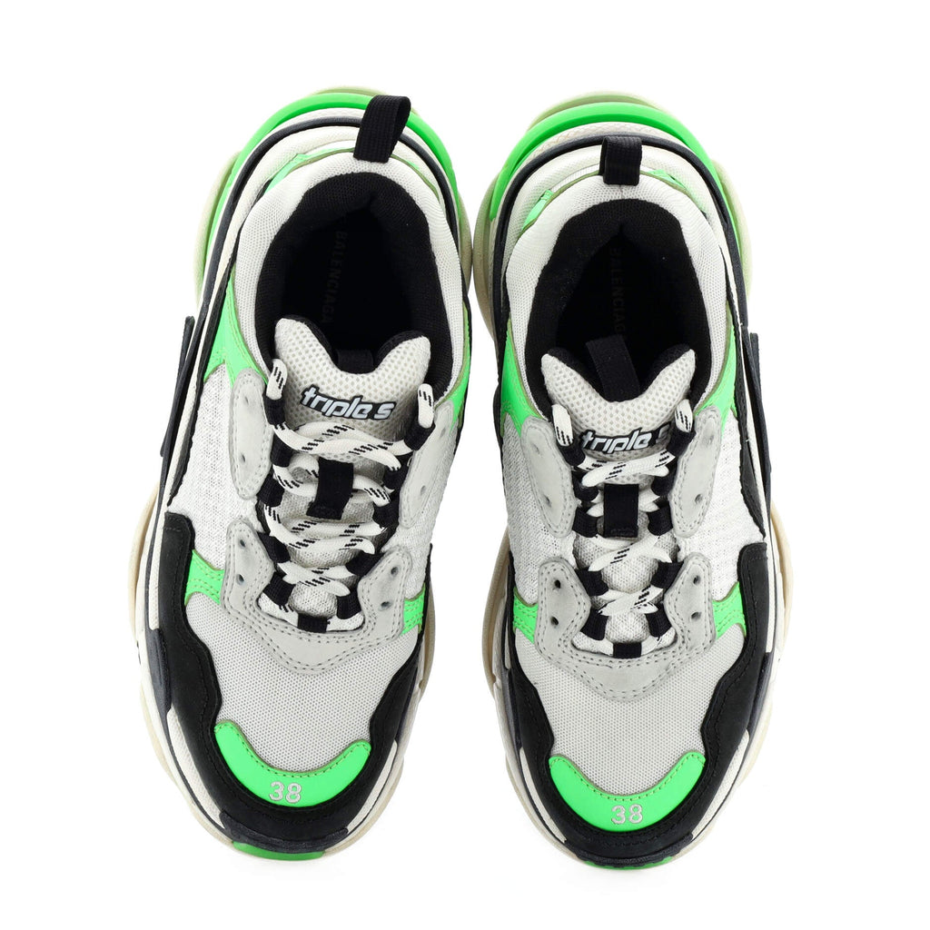 Women's Triple S Sneakers Fabric and Mesh with Faux Leather