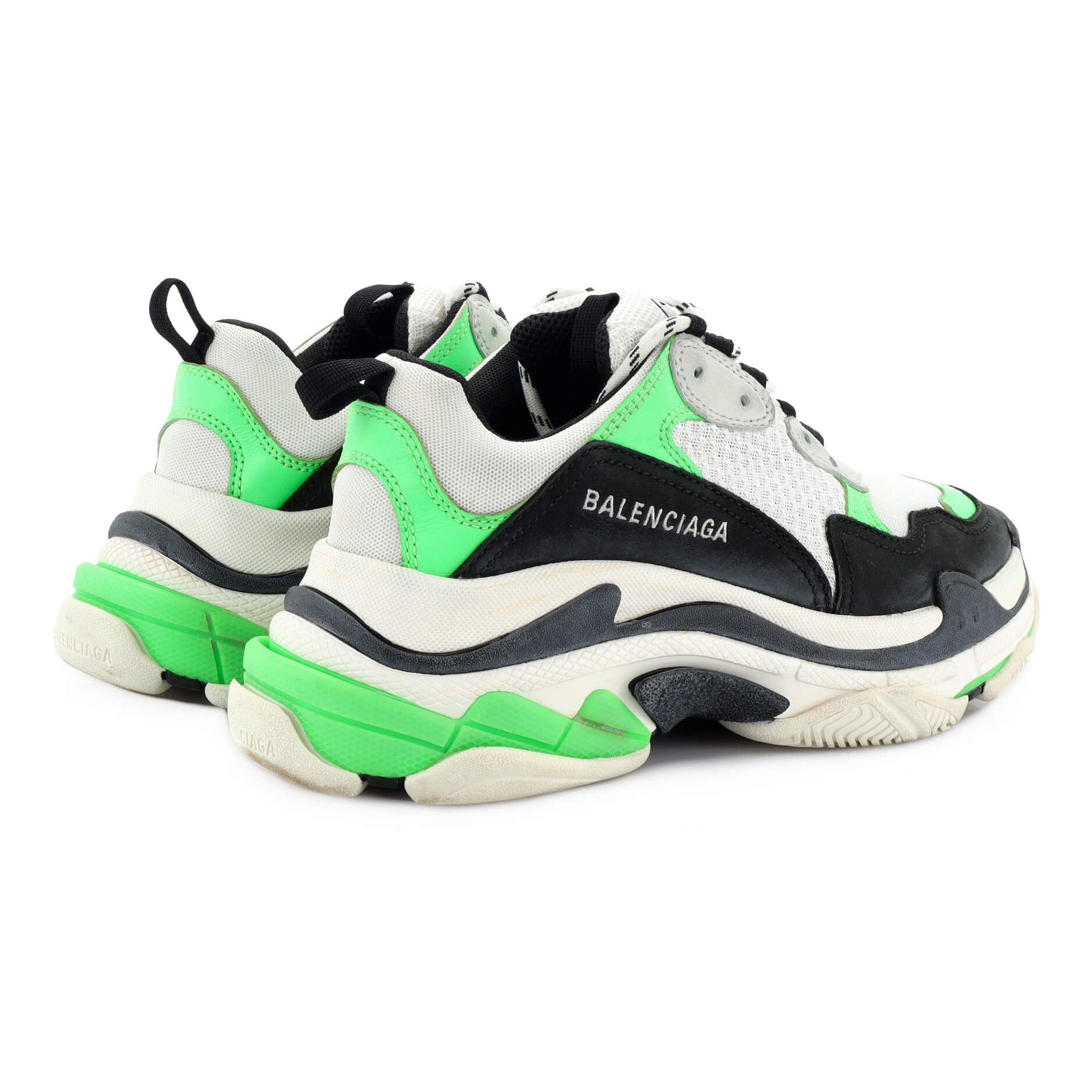 Women's Triple S Sneakers Fabric and Mesh with Faux Leather