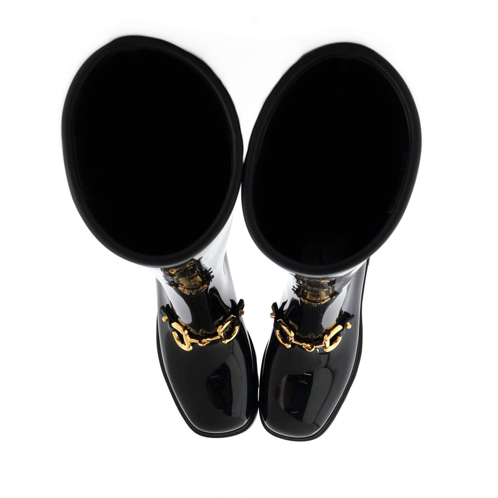 Women's Horsebit Knee High Boots (Outlet) Rubber
