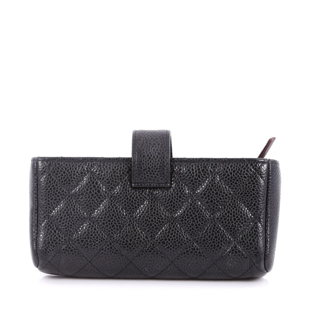 Phone Holder Clutch Quilted Caviar Mini