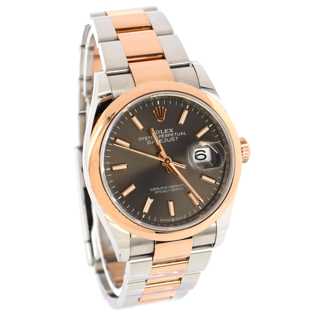 Oyster Perpetual Datejust Slate Automatic Watch Stainless Steel and Rose Gold 36
