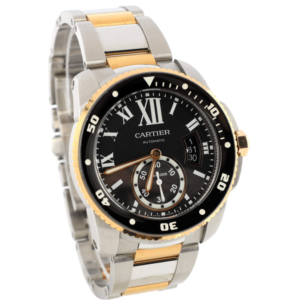 Calibre de Cartier Automatic Watch Stainless Steel and Rose Gold 42